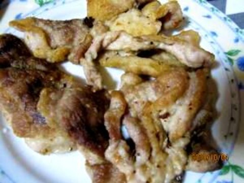 豚肉のコショウ焼き　（我が家の味）